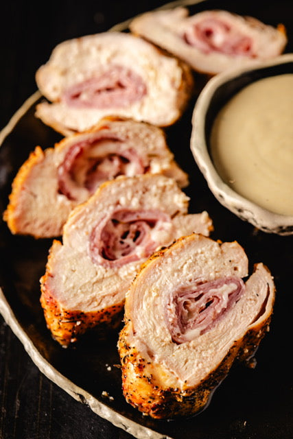 Grilled Chicken Cordon Bleu