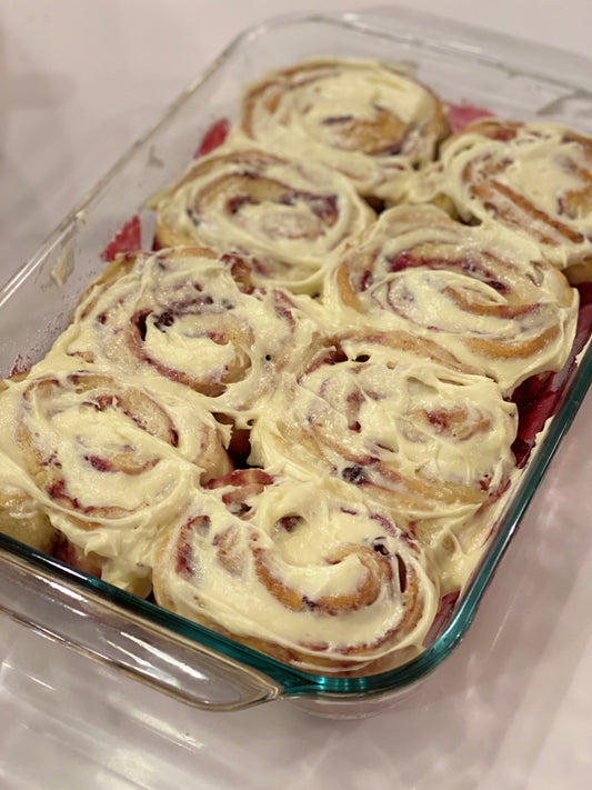 Raspberry Cream Cheese Rolls