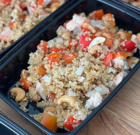 Gluten-Free Cashew Quinoa Chicken Bake
