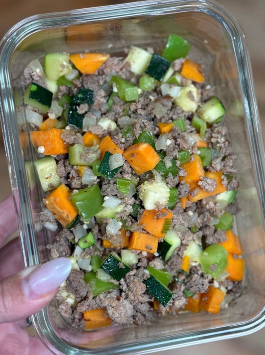 Turkey Sausage with Sautéed Veggies