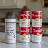 One can of clean monday meals cream of chicken soup mix compared to four cans of campbells cream of chicken