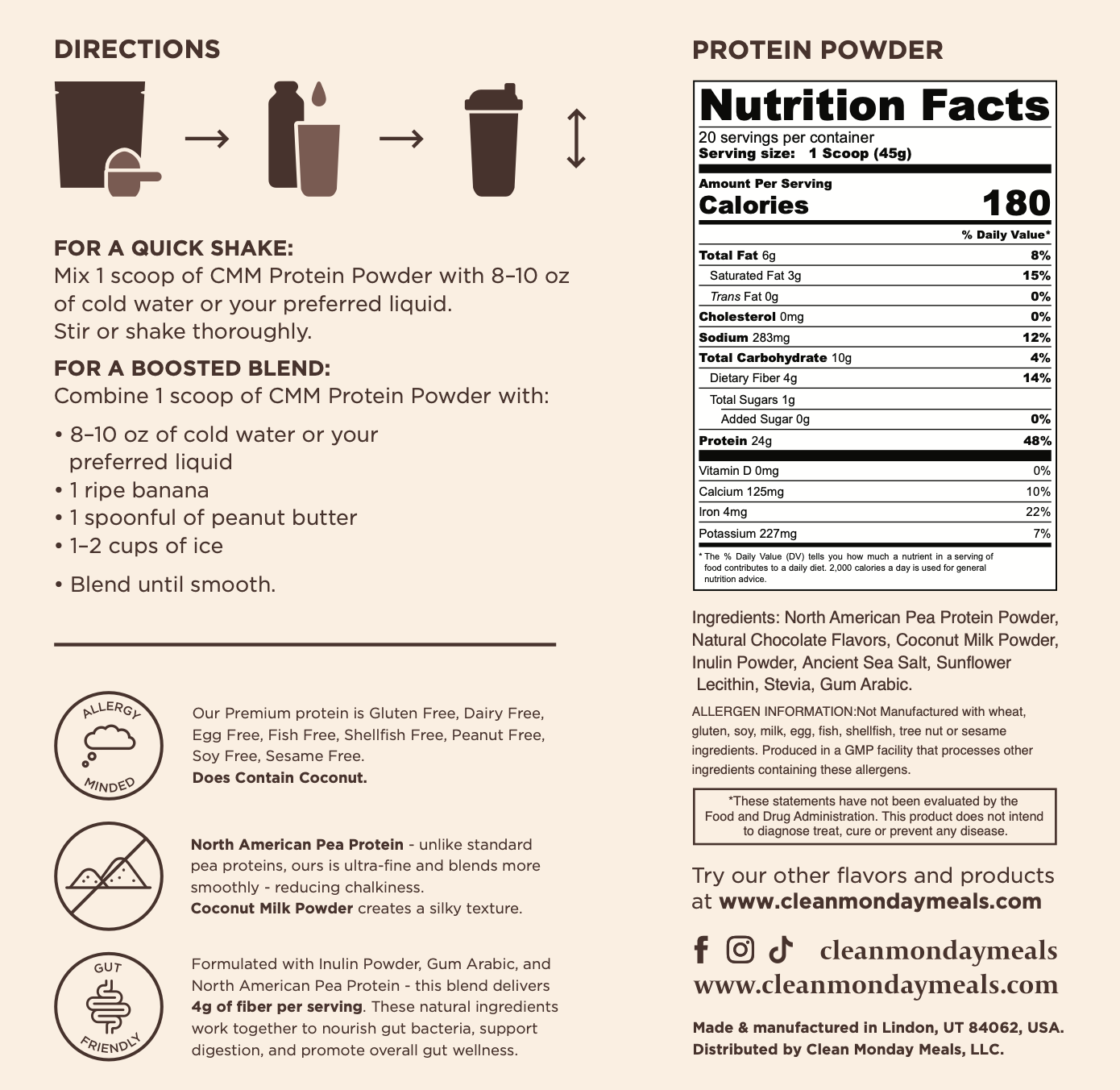 Plant-Based Protein - 20 Serving Bag & Stick Packs
