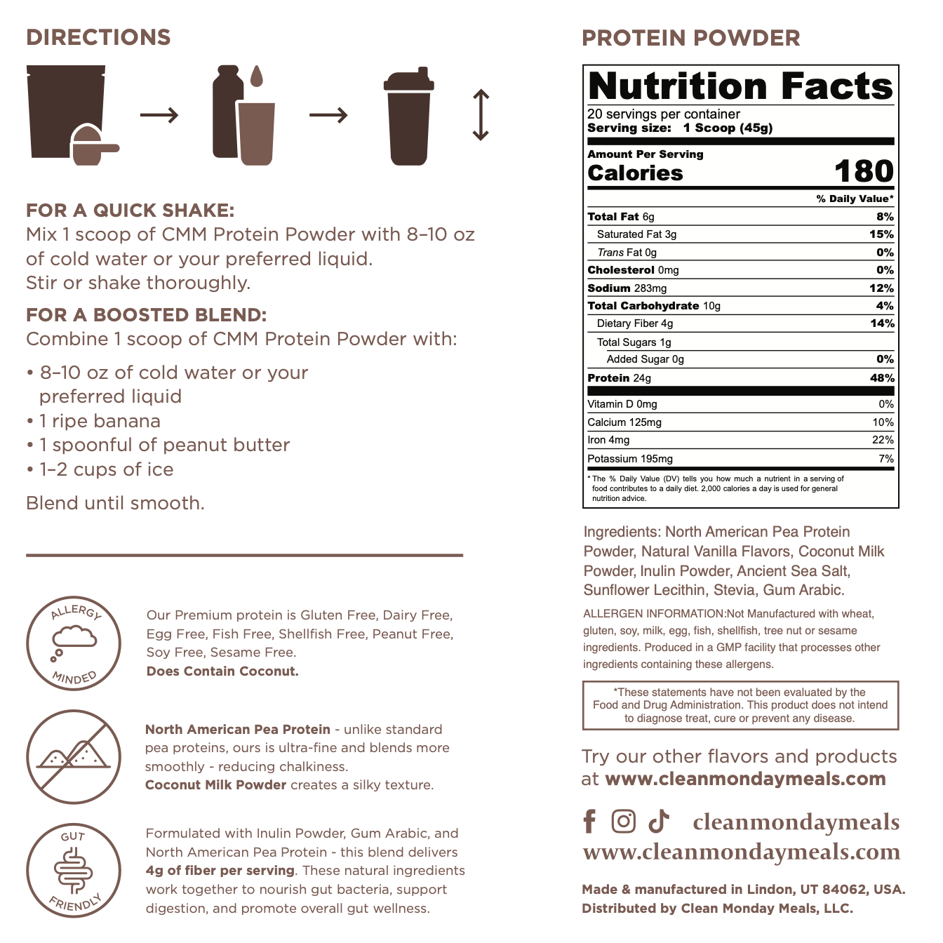 Plant-Based Protein - 20 Serving Bag & Stick Packs