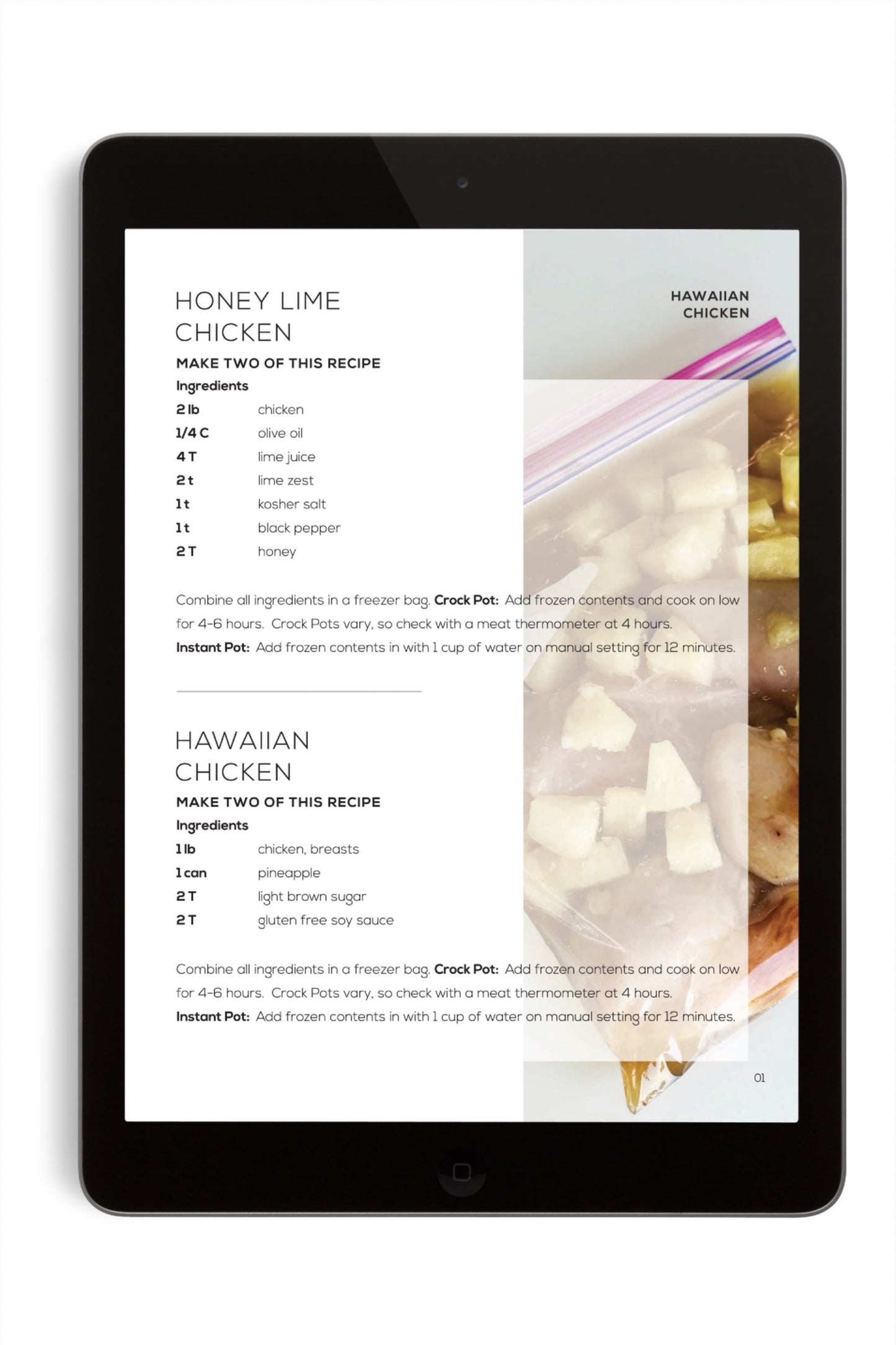 (Digital) Edition 2 with 26 Freezer Meal Recipes + Grocery Lists
