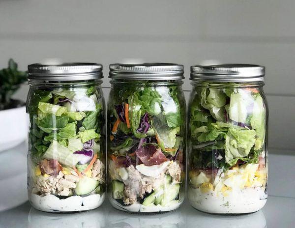 Mason Jar Cobb Salad