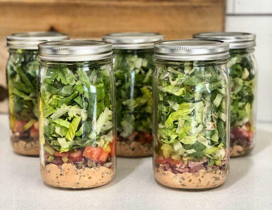 Big Mac Mason Jar Salad