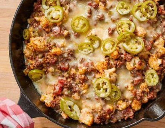 Cheesy Beef and Cauliflower