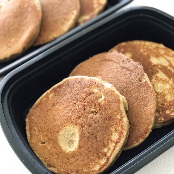 Apple Cinnamon Protein Pancakes