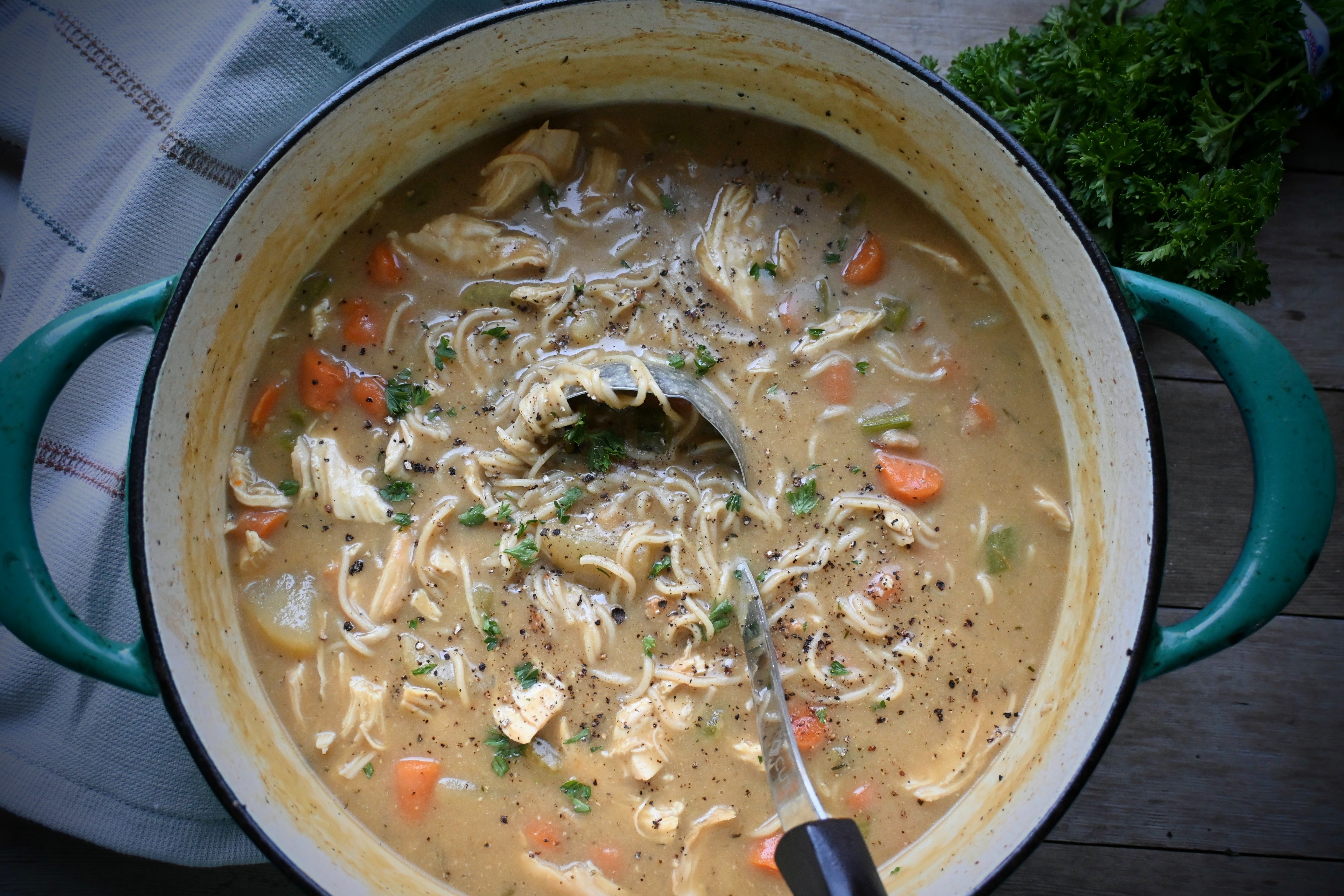Creamy Chicken Noodle Soup