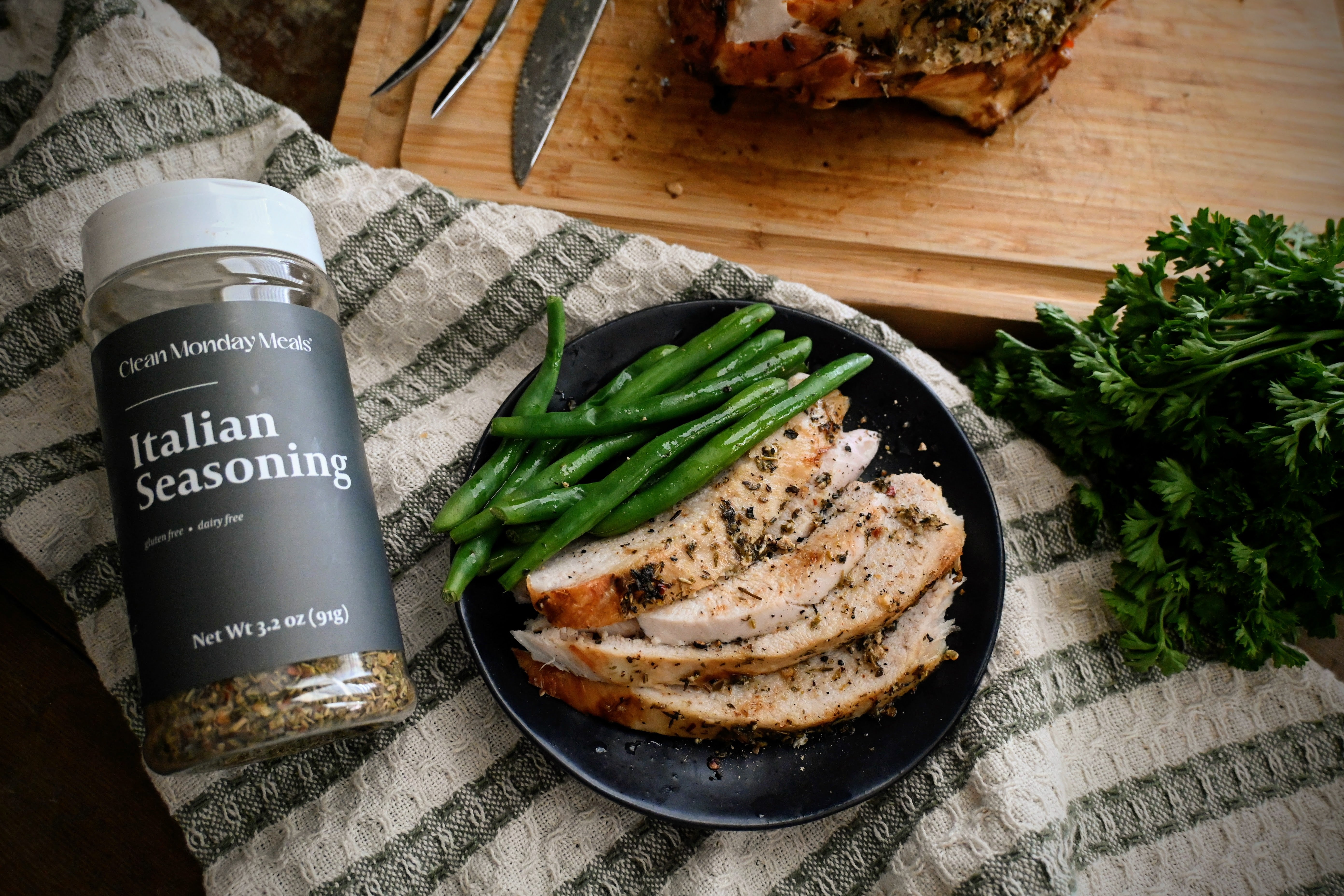 Roasted Turkey Breast with Italian Compound Butter