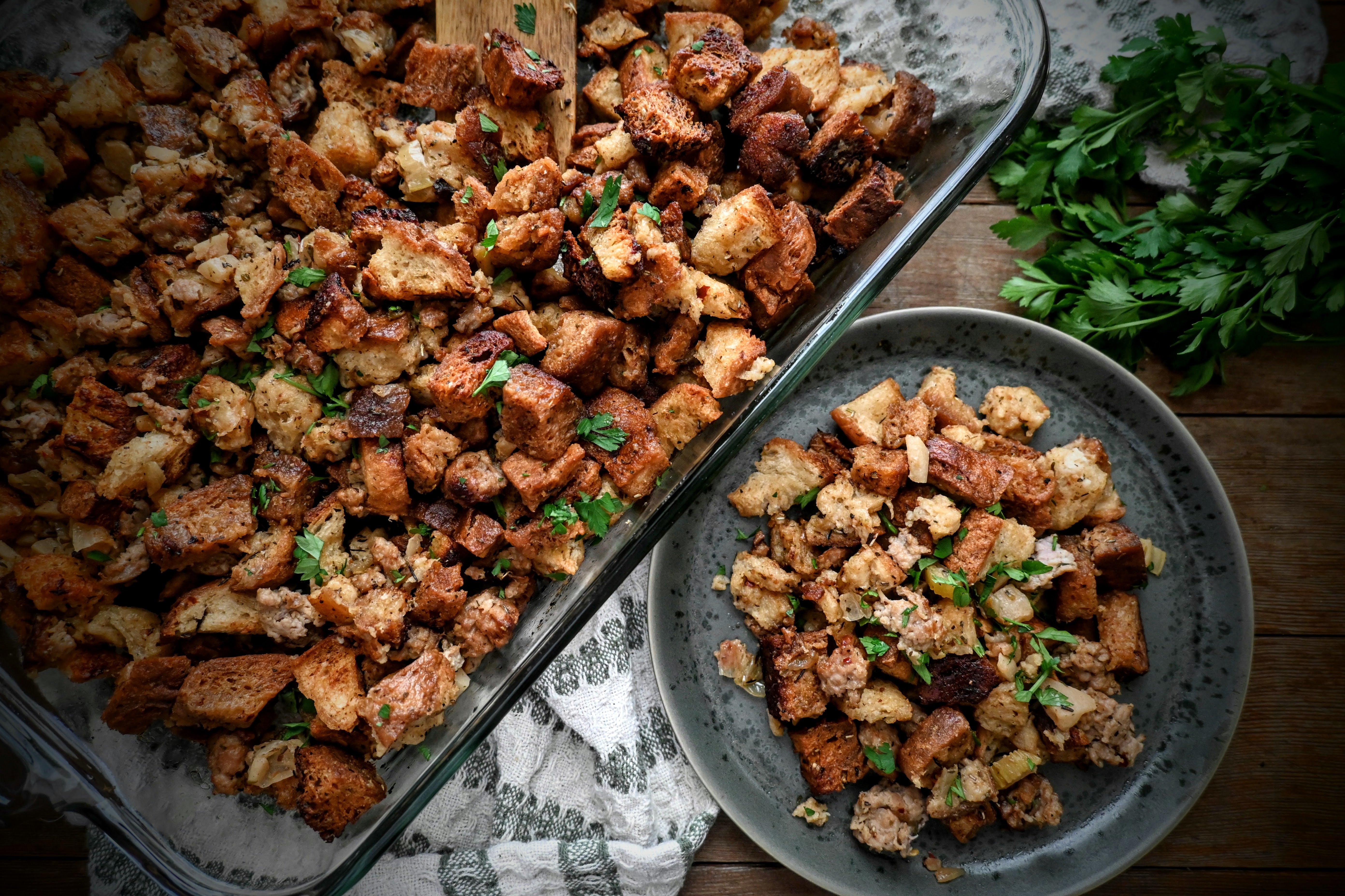 Savory Sausage and Herb Stuffing