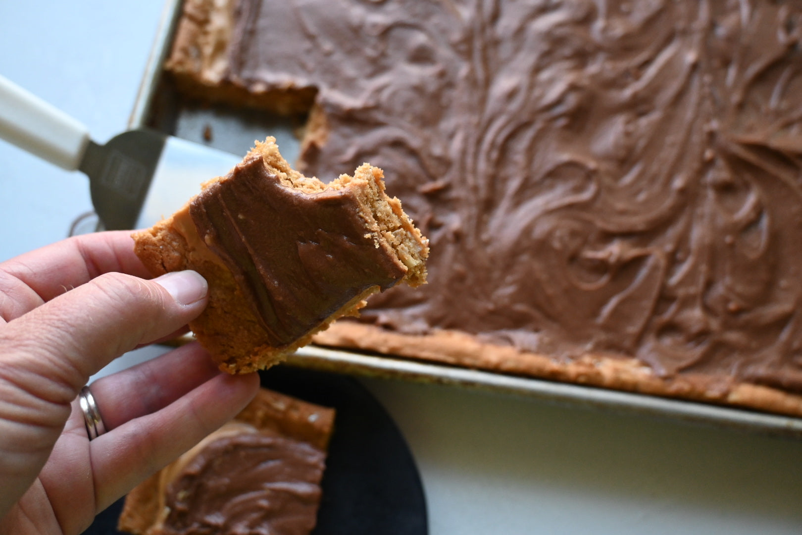 Frosted Peanut Butter Bars