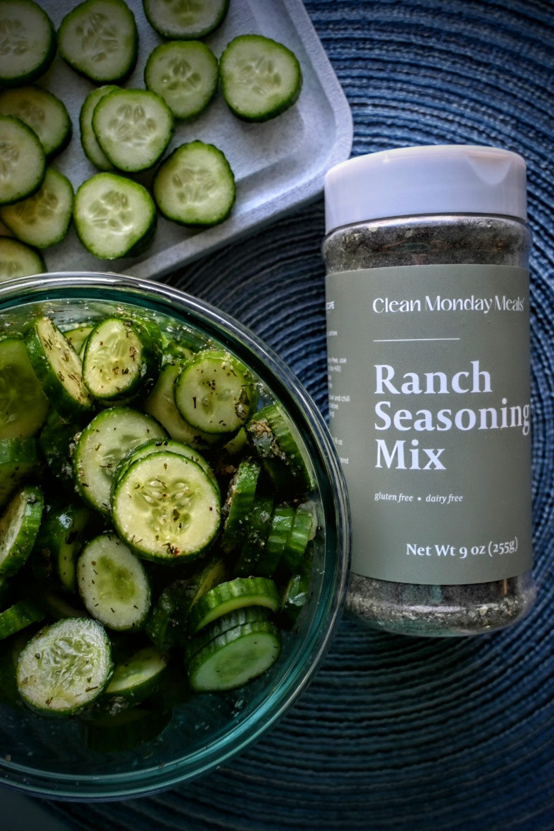 Quick & Easy Ranch Cucumber Salad
