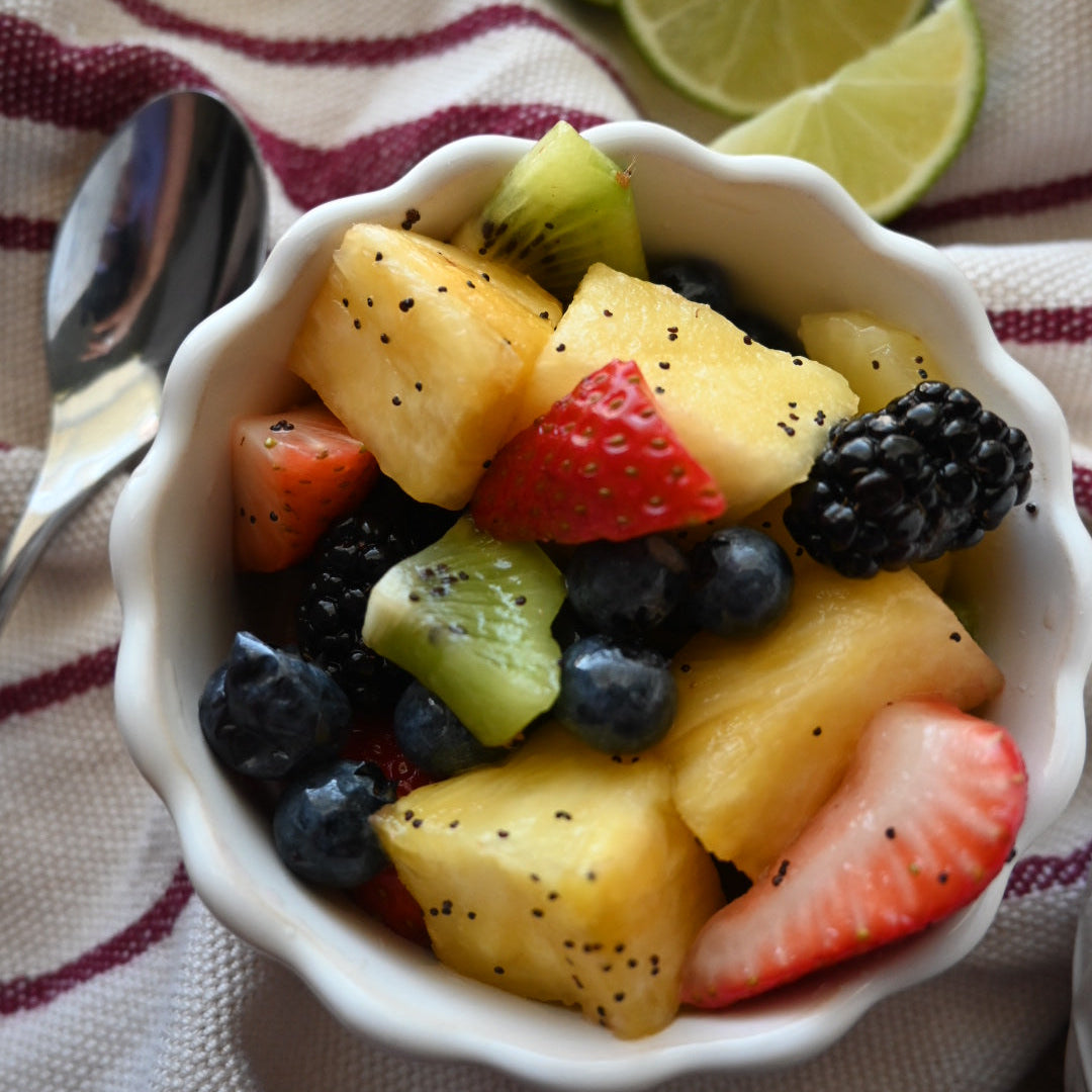 Honey-Lime Poppy Seed Fruit Salad