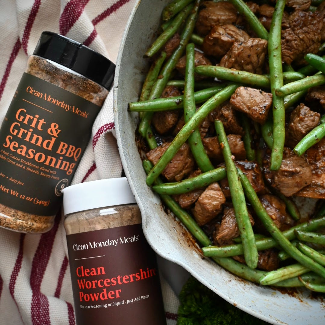 Grit & Grind Steak Bites & Green Beans (2 Ways)