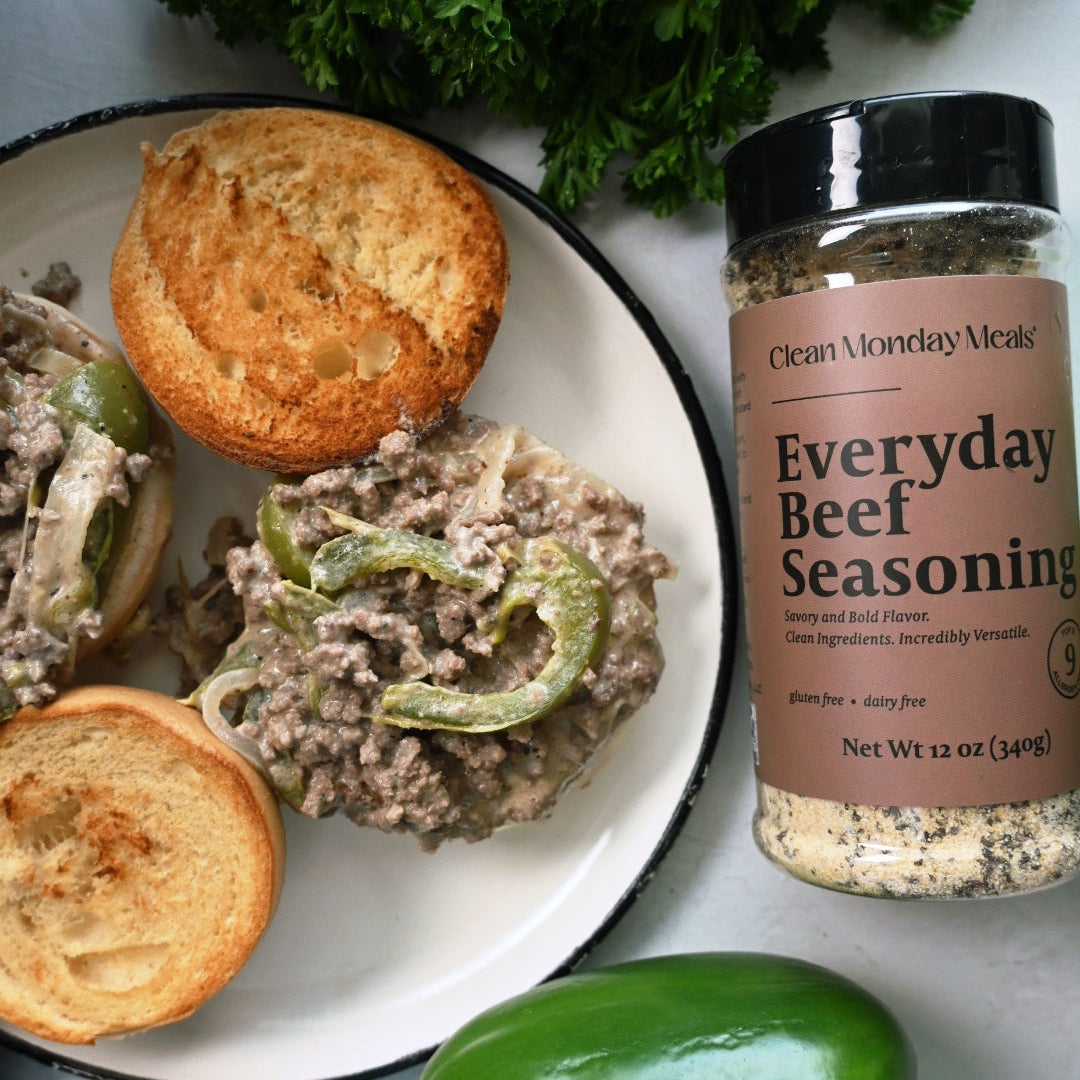 One-Pan Ground Beef Philly Cheesesteak
