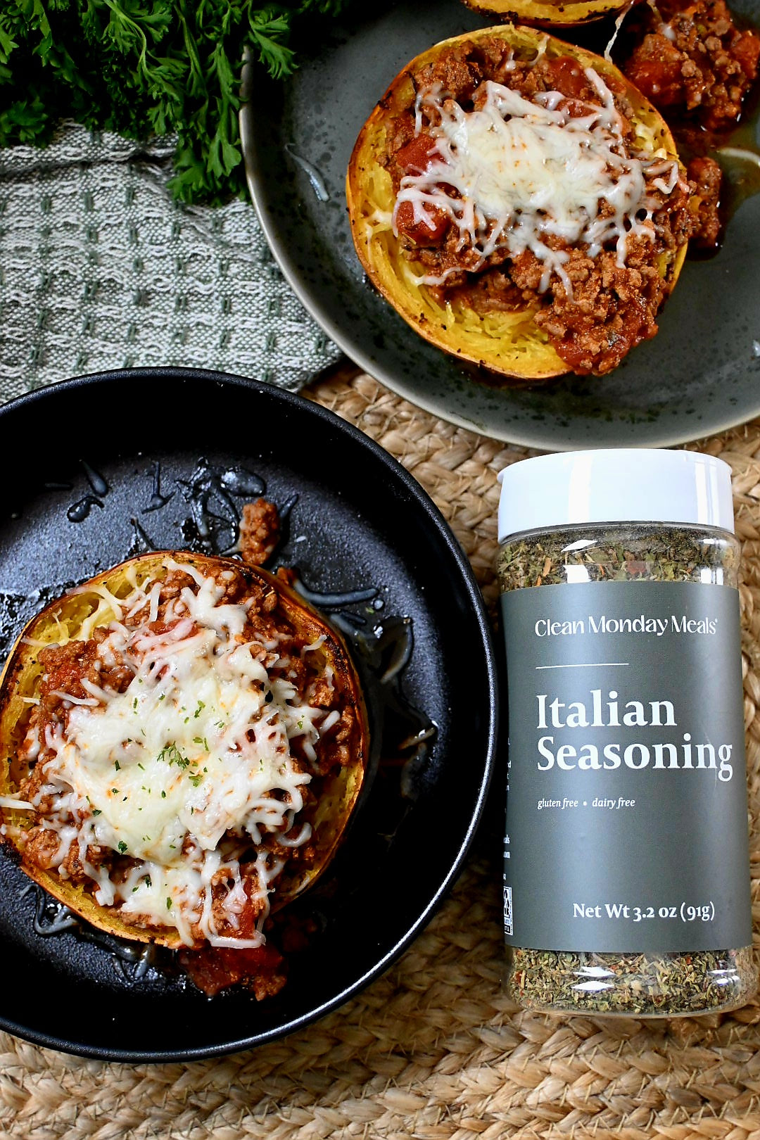 Roasted Spaghetti Squash Marinara Bowl