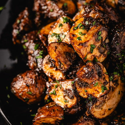 Balsamic Marinated Grilled Mushrooms