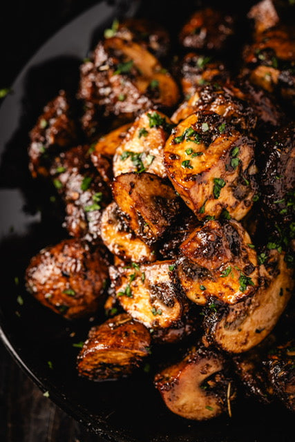 Balsamic Marinated Grilled Mushrooms