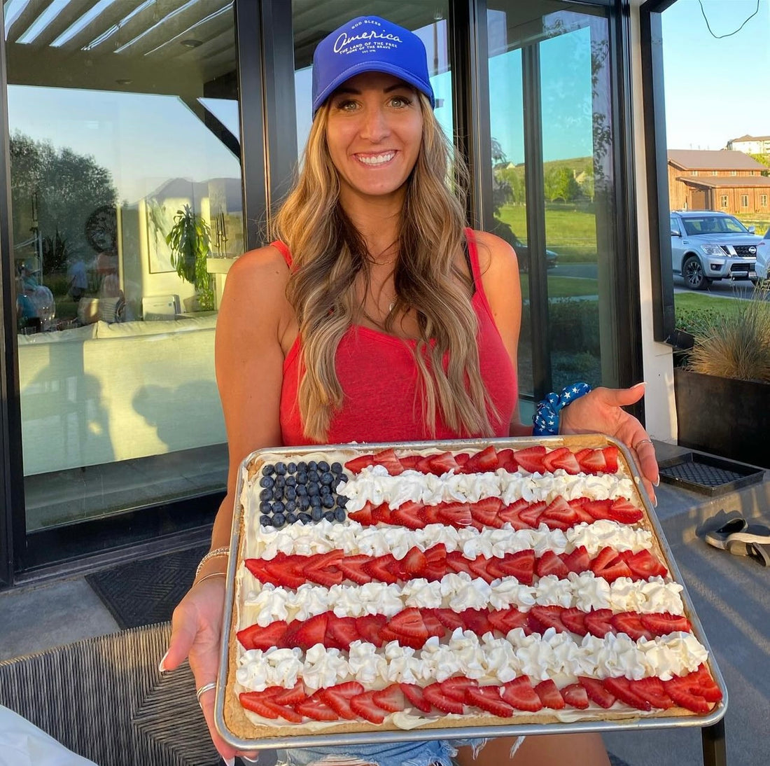 Sugar Cookie Flag Dessert