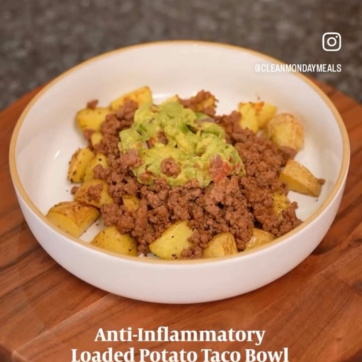 Loaded Potato Taco Bowl
