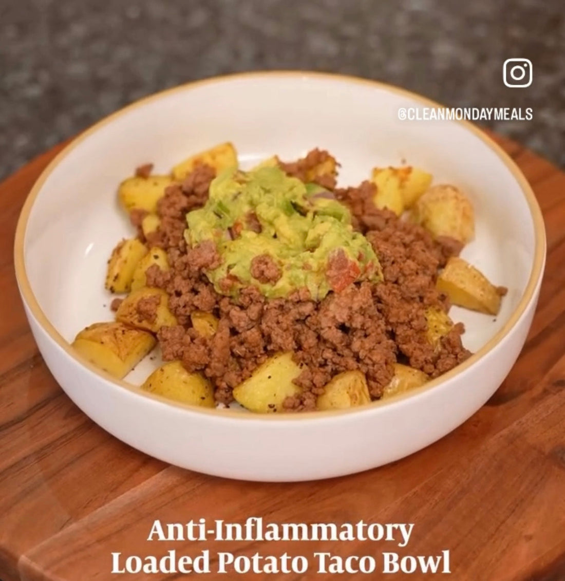 Loaded Potato Taco Bowl