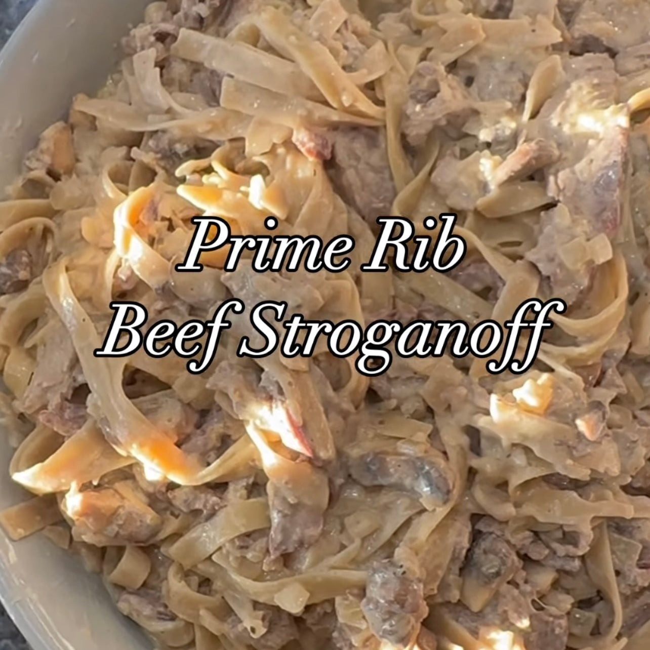 Prime Rib Beef Stroganoff