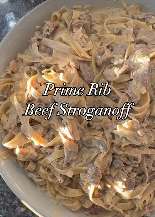 Prime Rib Beef Stroganoff