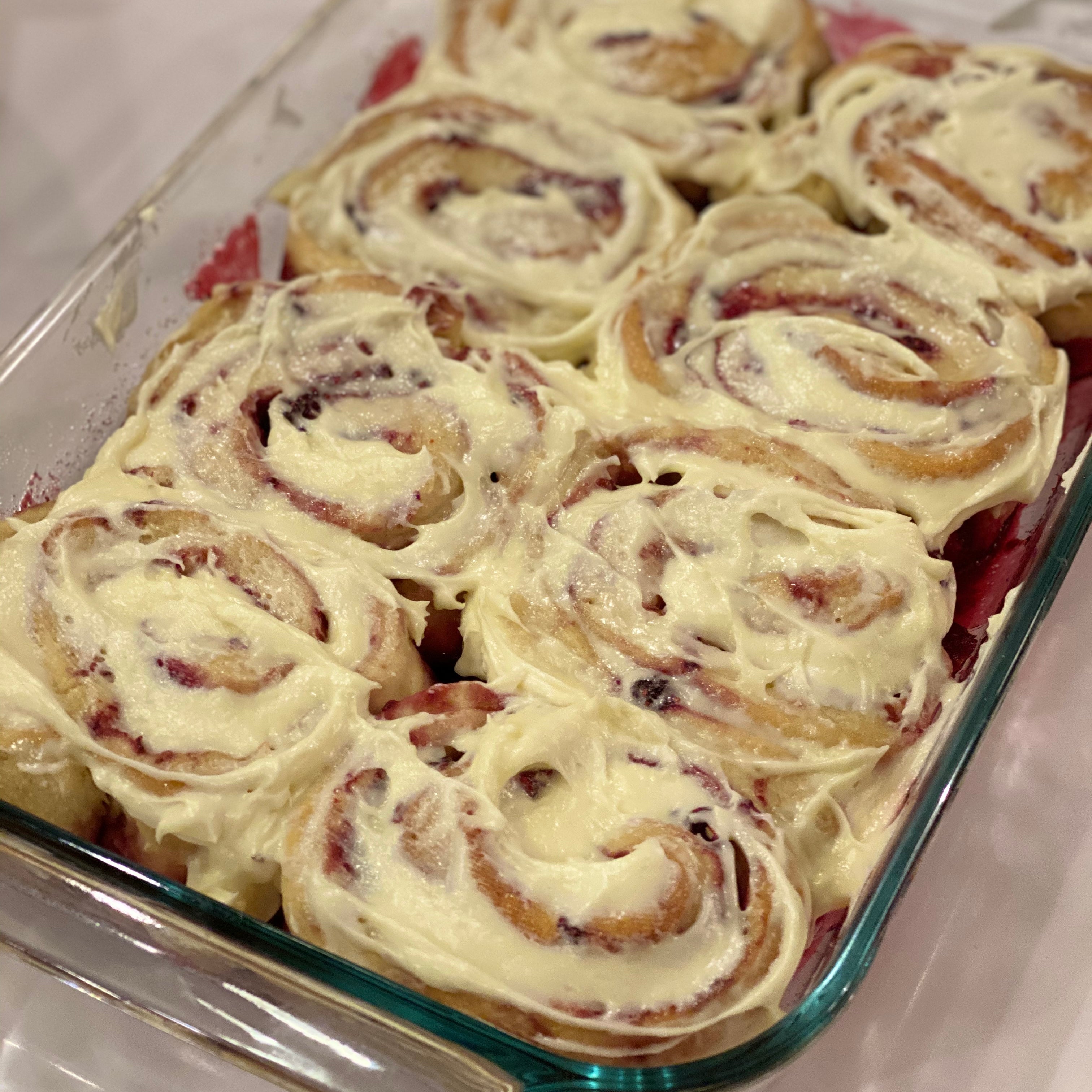 Raspberry Cream Cheese Rolls