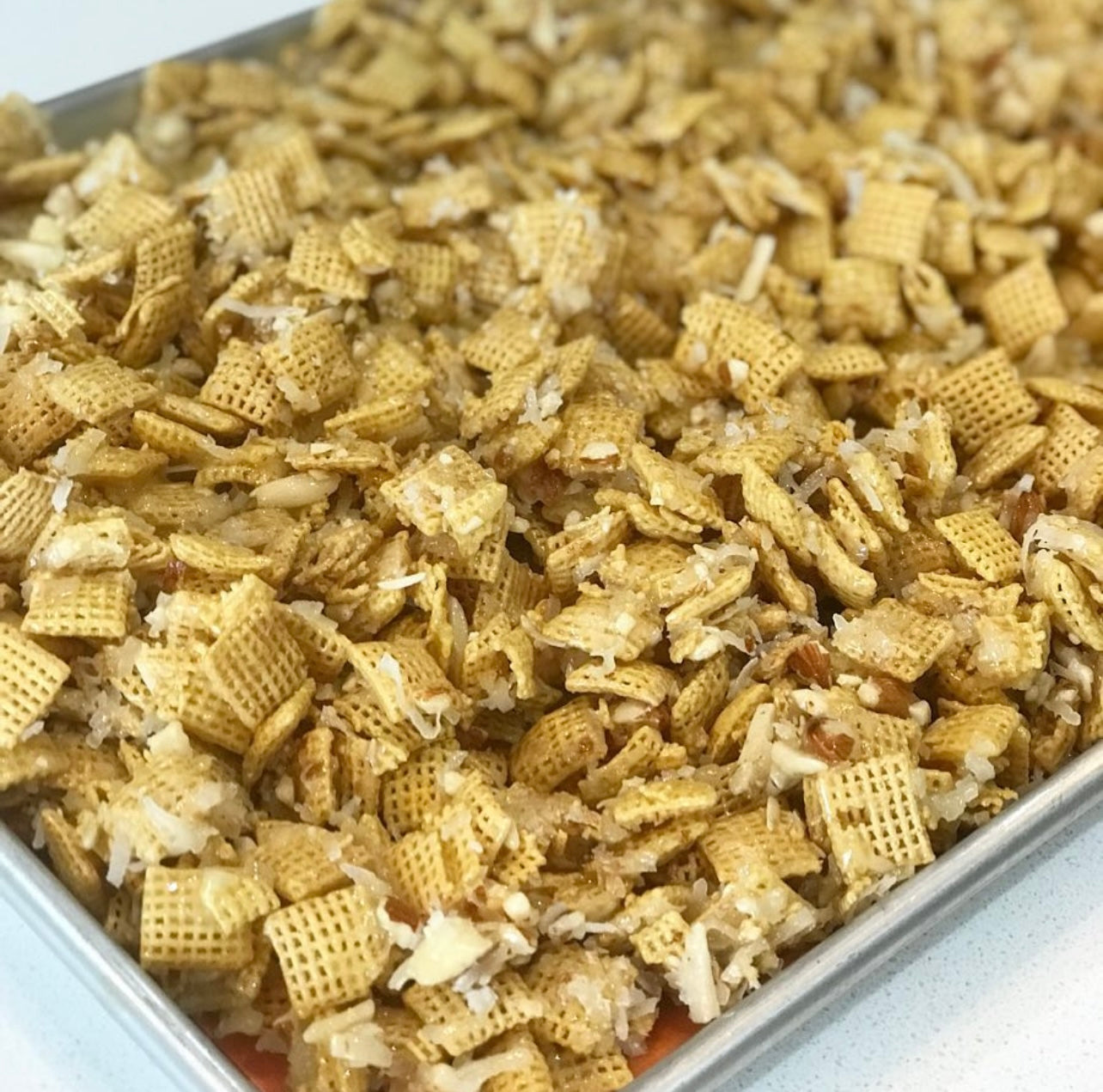 Sticky Chex Mix AKA Christmas Crack