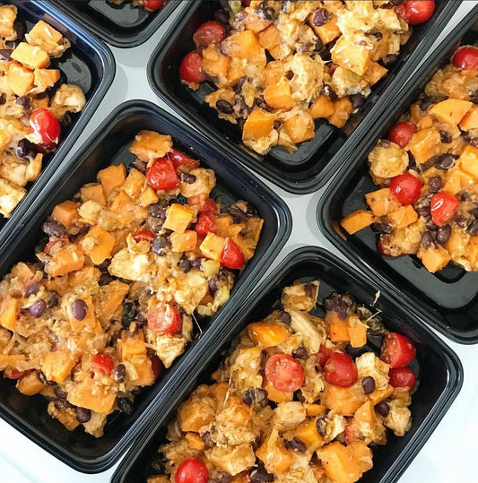 Mexican Chicken, Black Bean, and Sweet Potato Bake