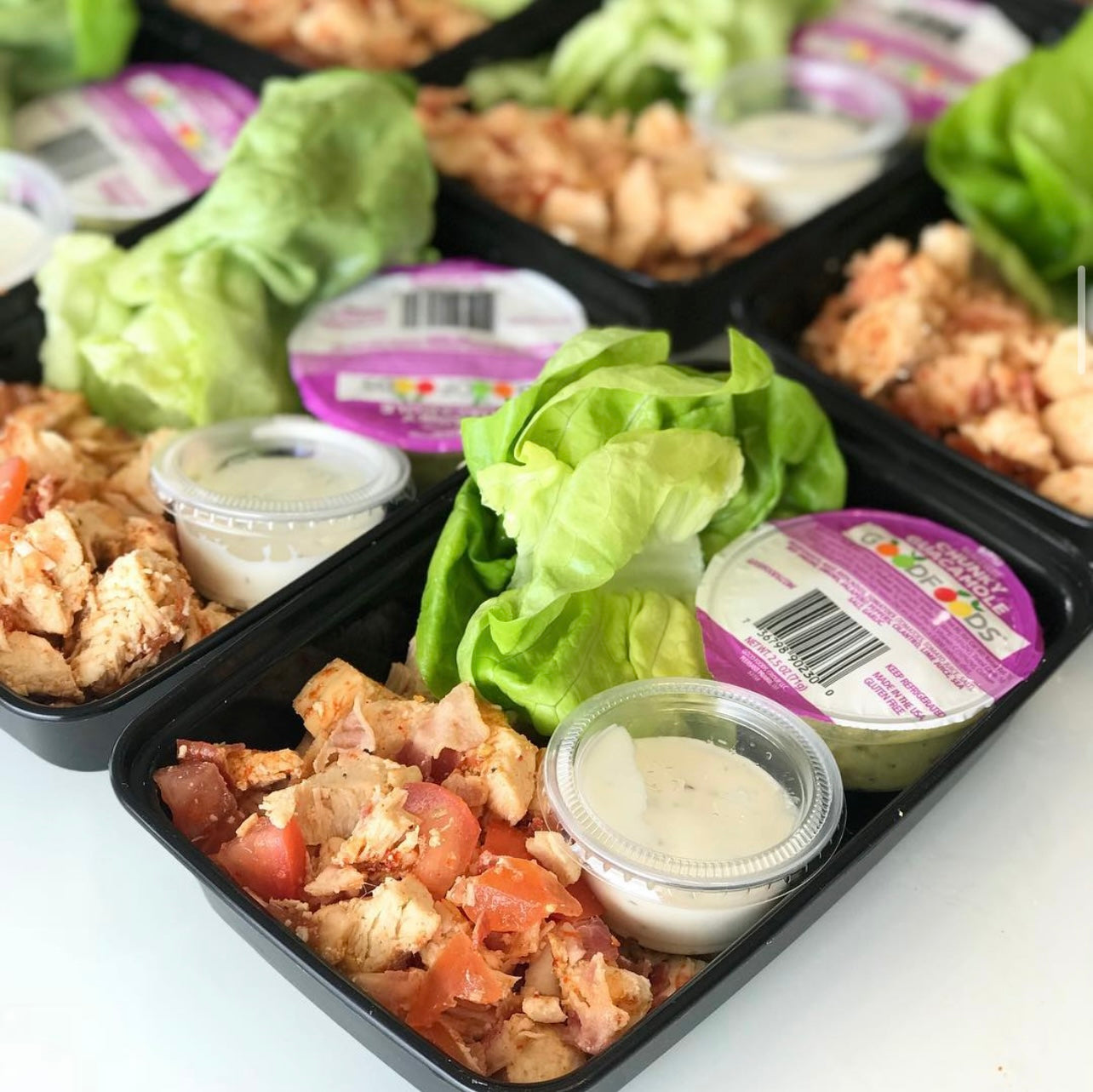 Chicken BLT Lettuce Wraps