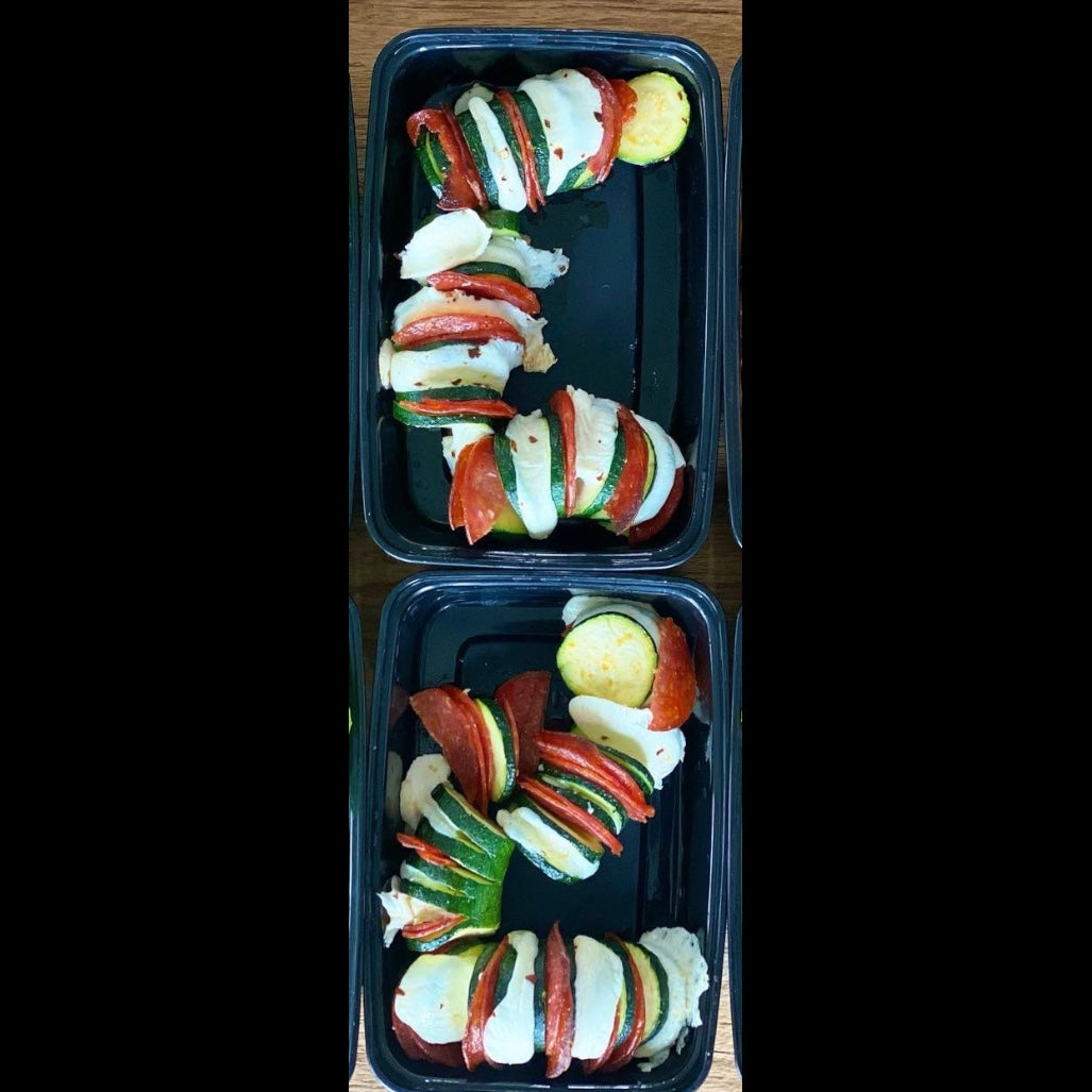 Zucchini Pepperoni Pizza