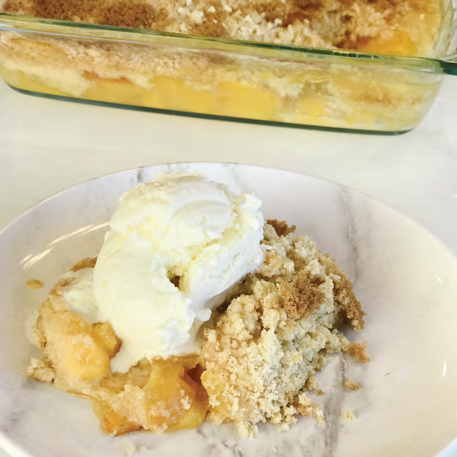 Gluten-Free Peach Cobbler