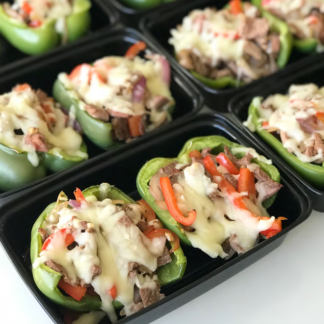 Philly Cheesesteak Stuffed Peppers