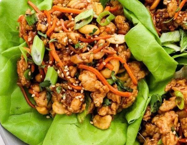 Thai Chicken Lettuce Wraps