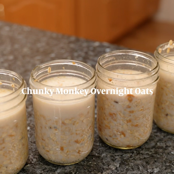 Chunky Monkey Overnight Oats