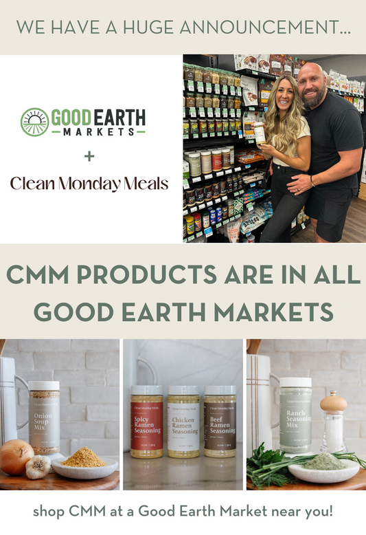 CMM Products are in ALL Good Earth Markets