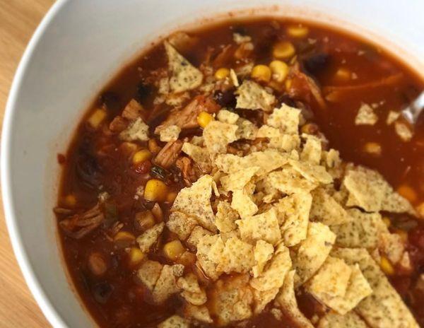 Pressure Cooker Tortilla Soup
