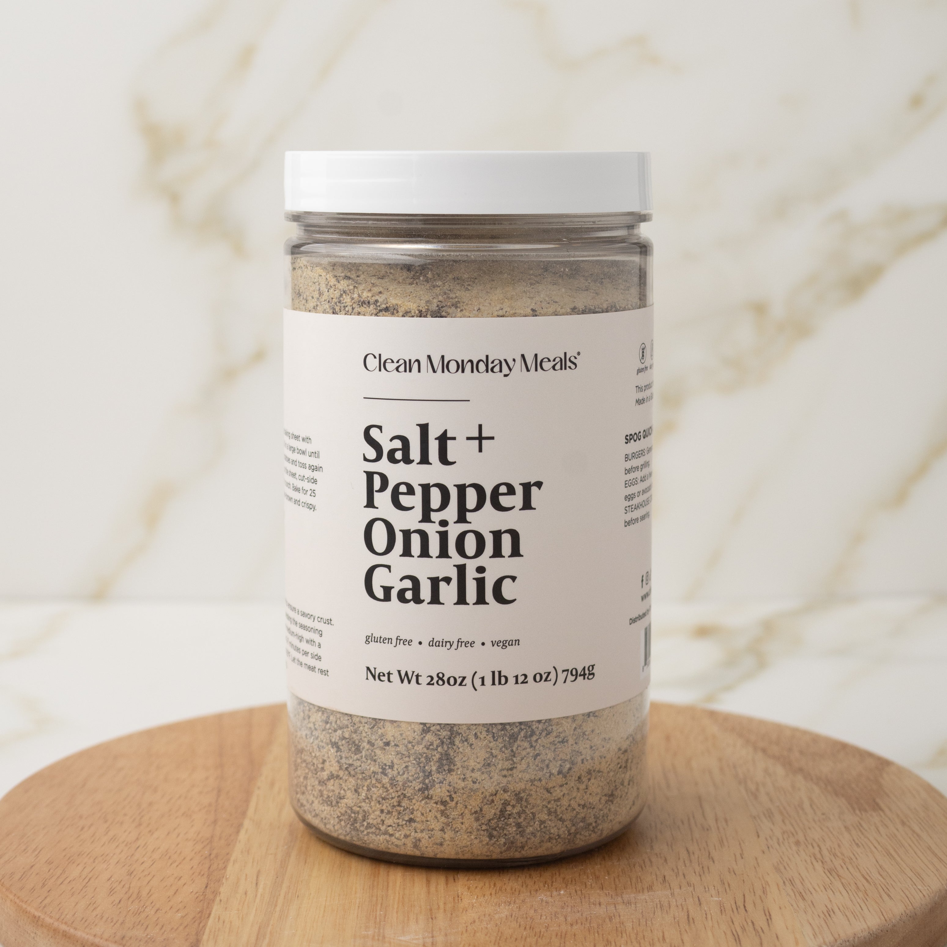 Salt+, Pepper, Onion, Garlic (SPOG) Seasoning
