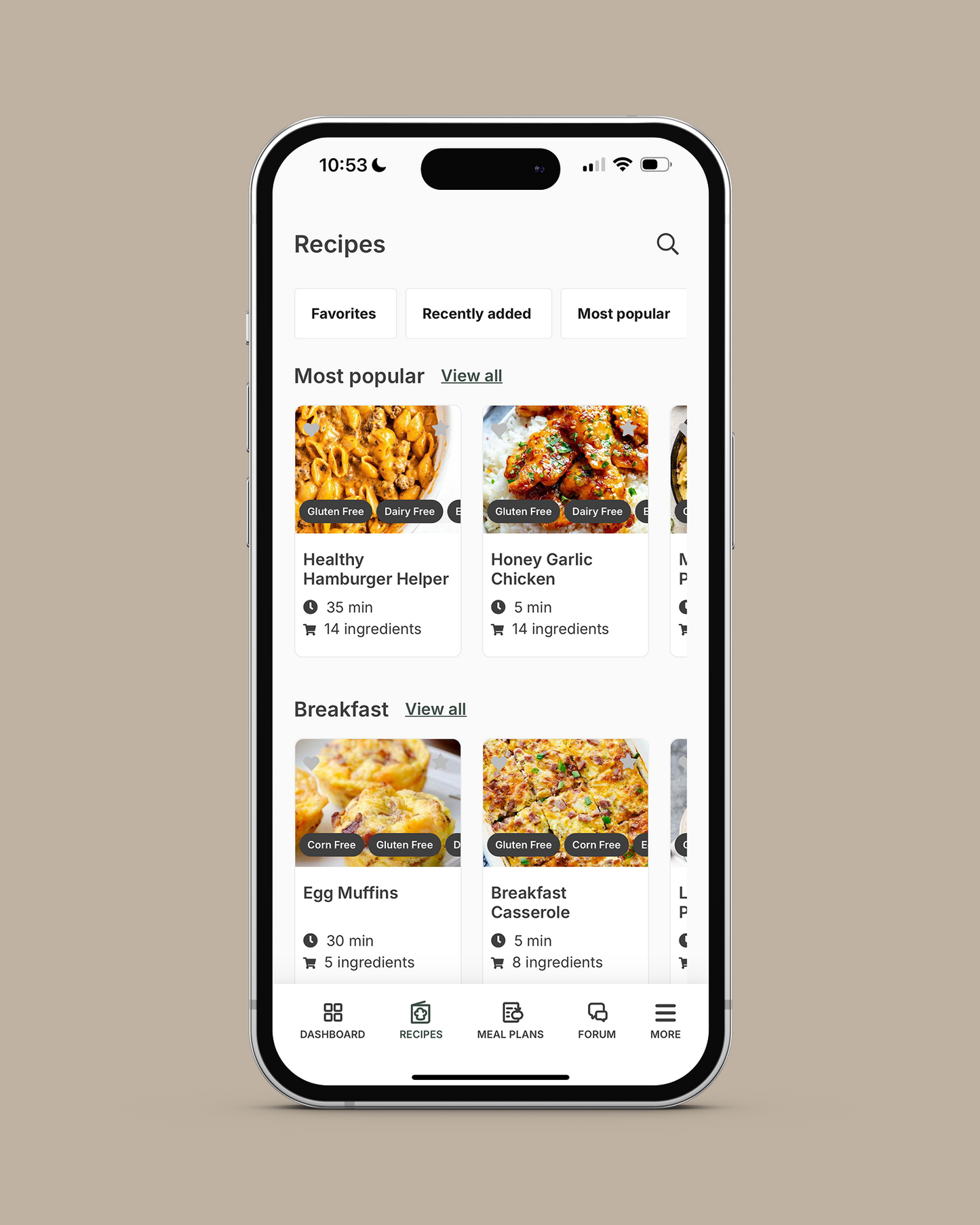 SimplyClean Recipe App